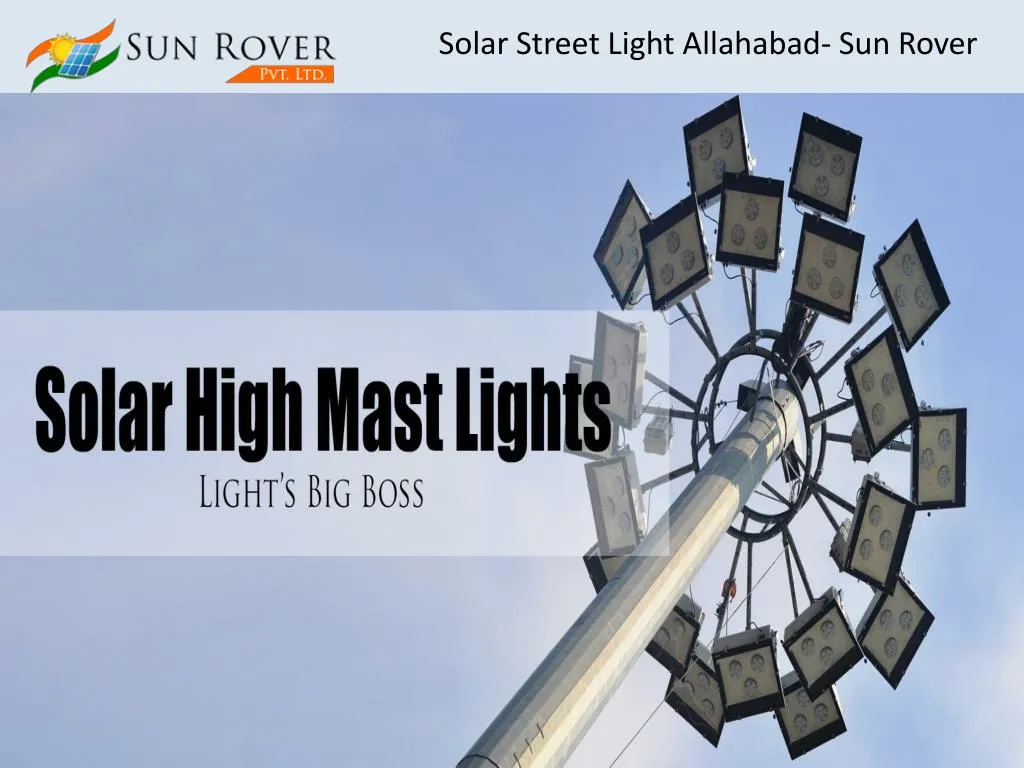 solar street light allahabad sun rover
