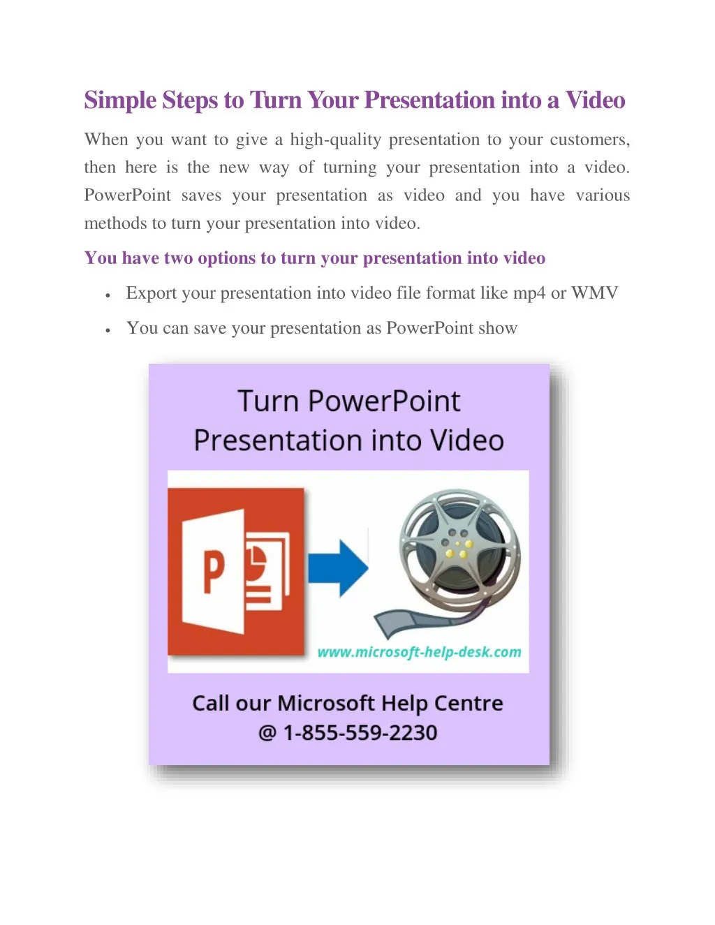 simple steps to turn your presentation into