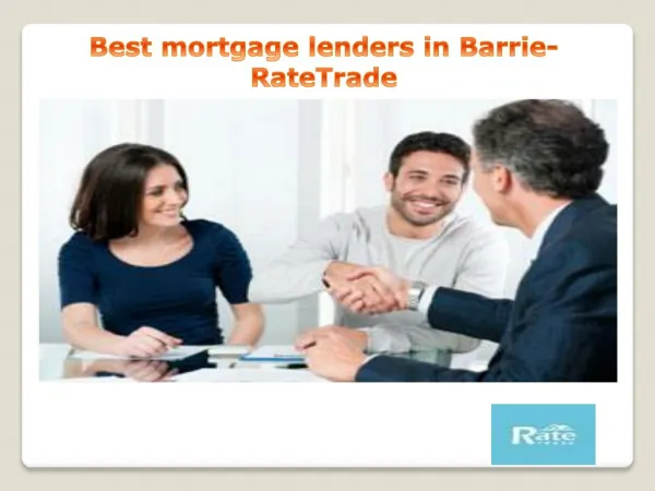Best mortgage lenders in Barrie