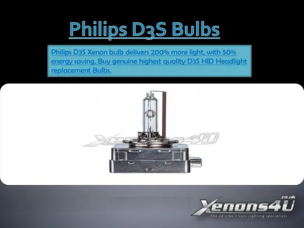 Philips D1S Xenon hid Bulbs