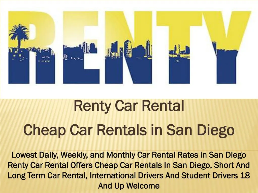 cheap car rentals in san diego