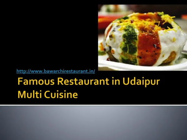 Famous Restaurant in Udaipur Multi Cuisine