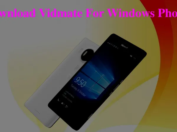 Download Vidmate For Windows Phones