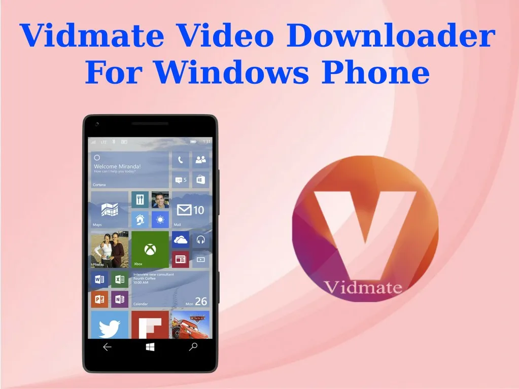 vidmate video downloader for windows phone
