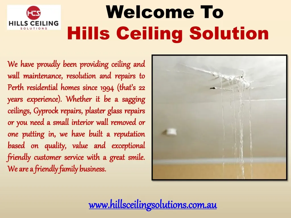 welcome to hills ceiling solution