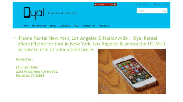 iPhone Rental New York, Los Angeles & Nationwide
