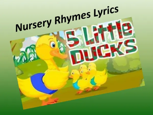 Nursery Rhymes Lyrics