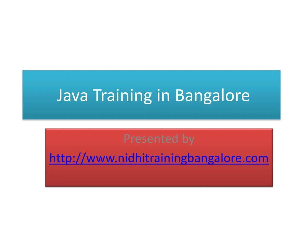 java training in bangalore