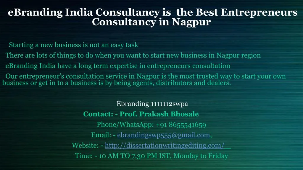 ebranding india consultancy is the best entrepreneurs consultancy in nagpur