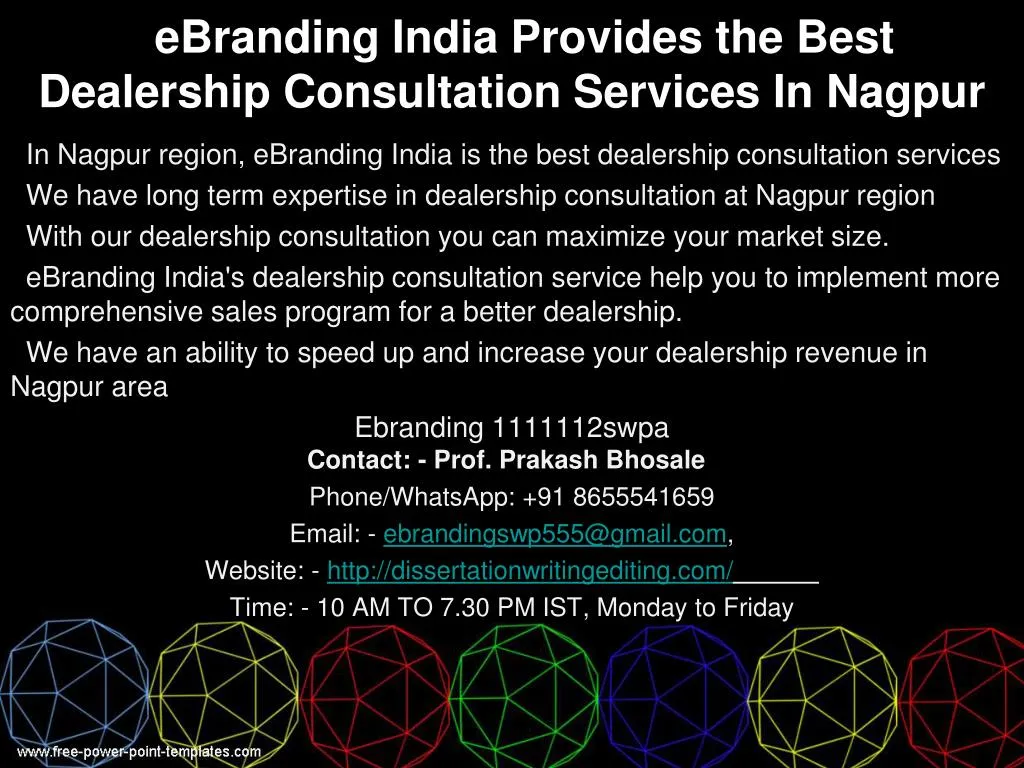 ebranding india provides the best dealership consultation services in nagpur