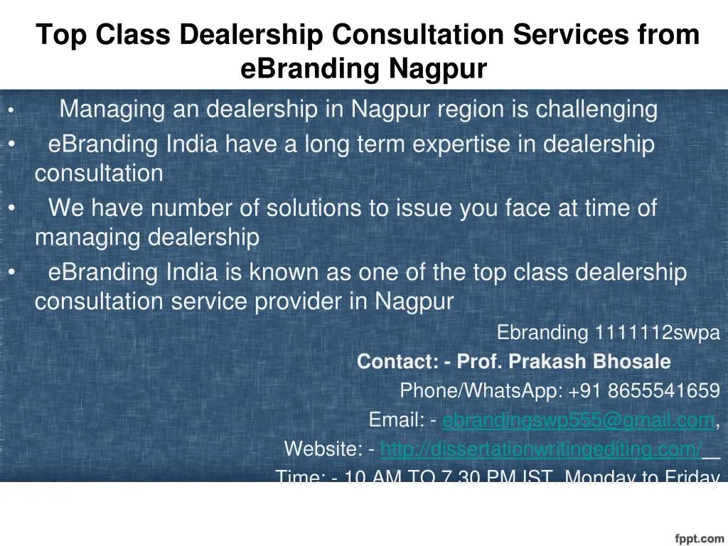 top class dealership consultation services from ebranding nagpur