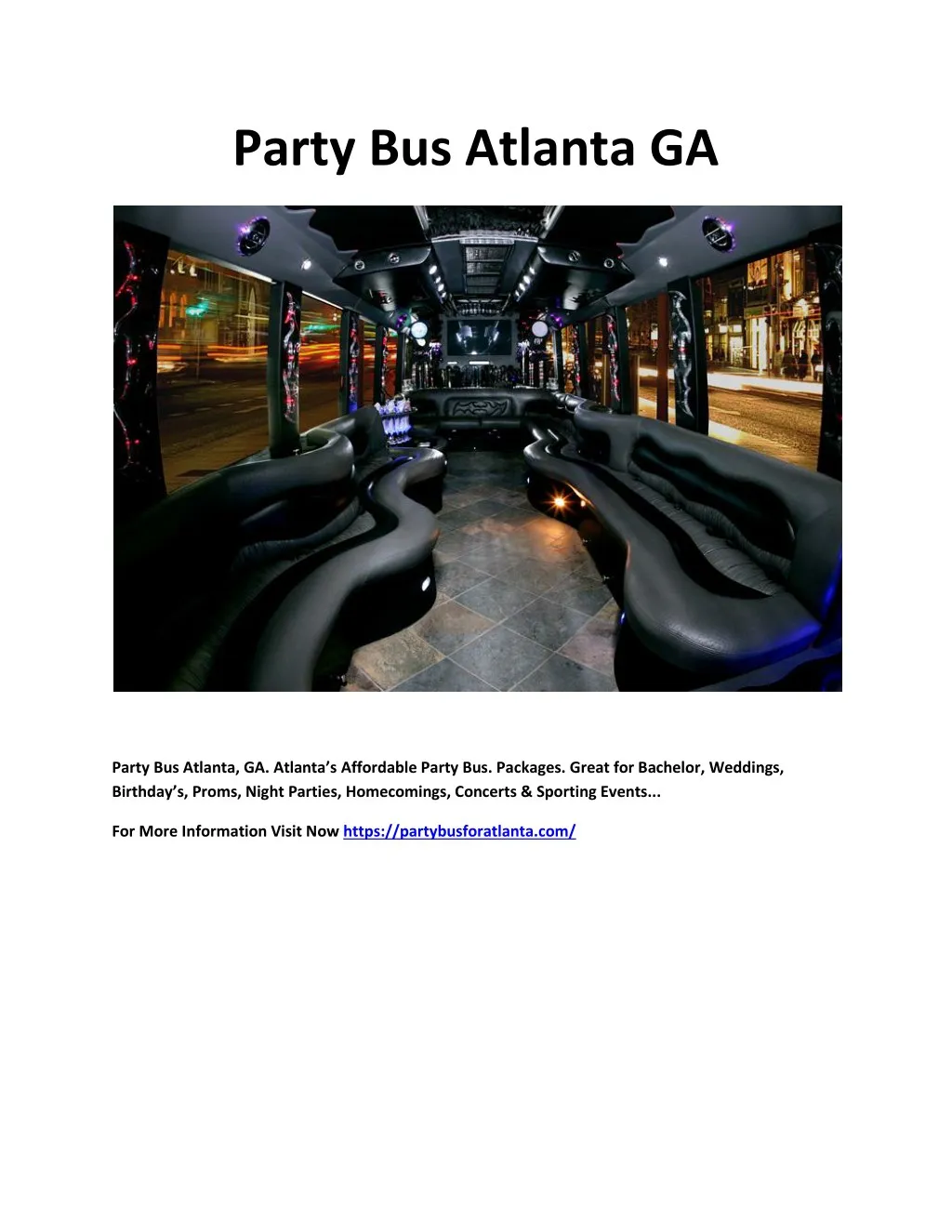 party bus atlanta ga