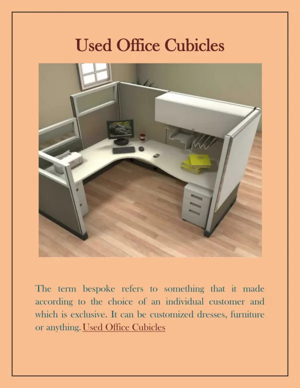 Used Office Cubicles
