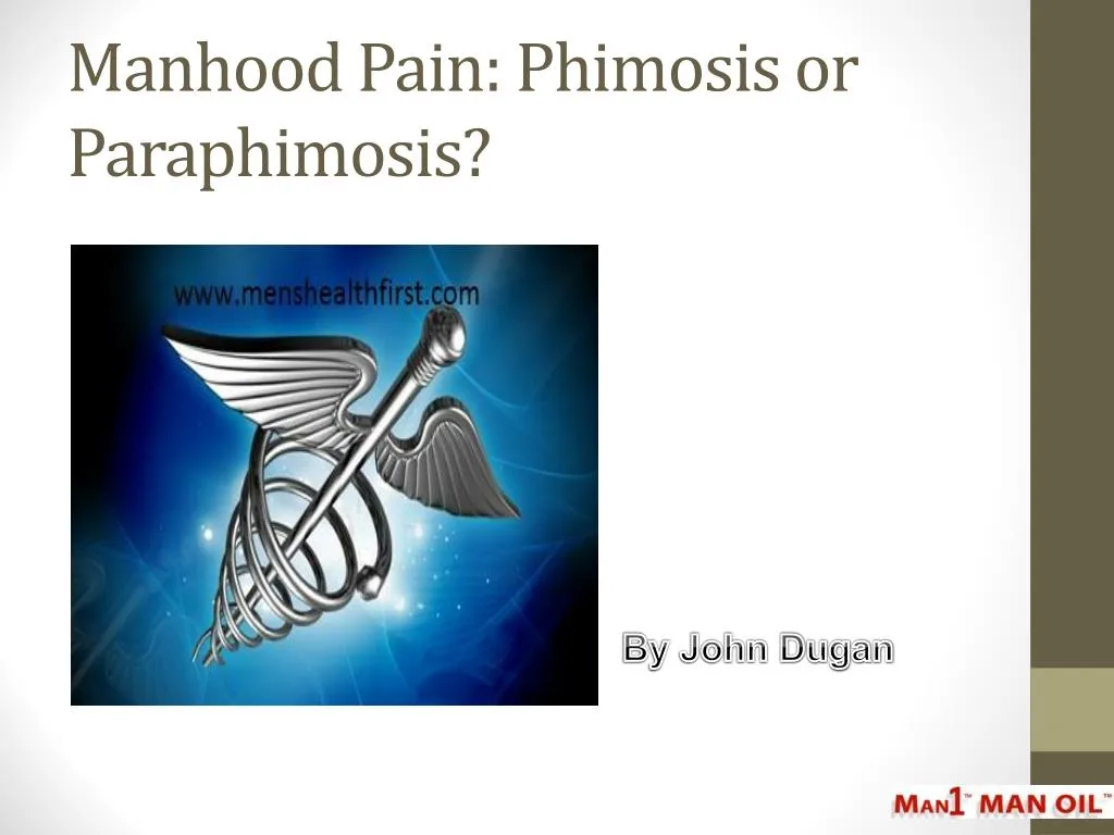 manhood pain phimosis or paraphimosis