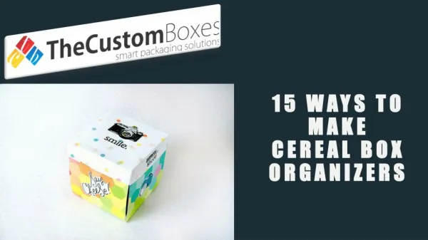 15 Ways to Make Cereal Box Organizers