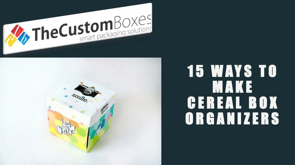 15 ways to make cereal box organizers