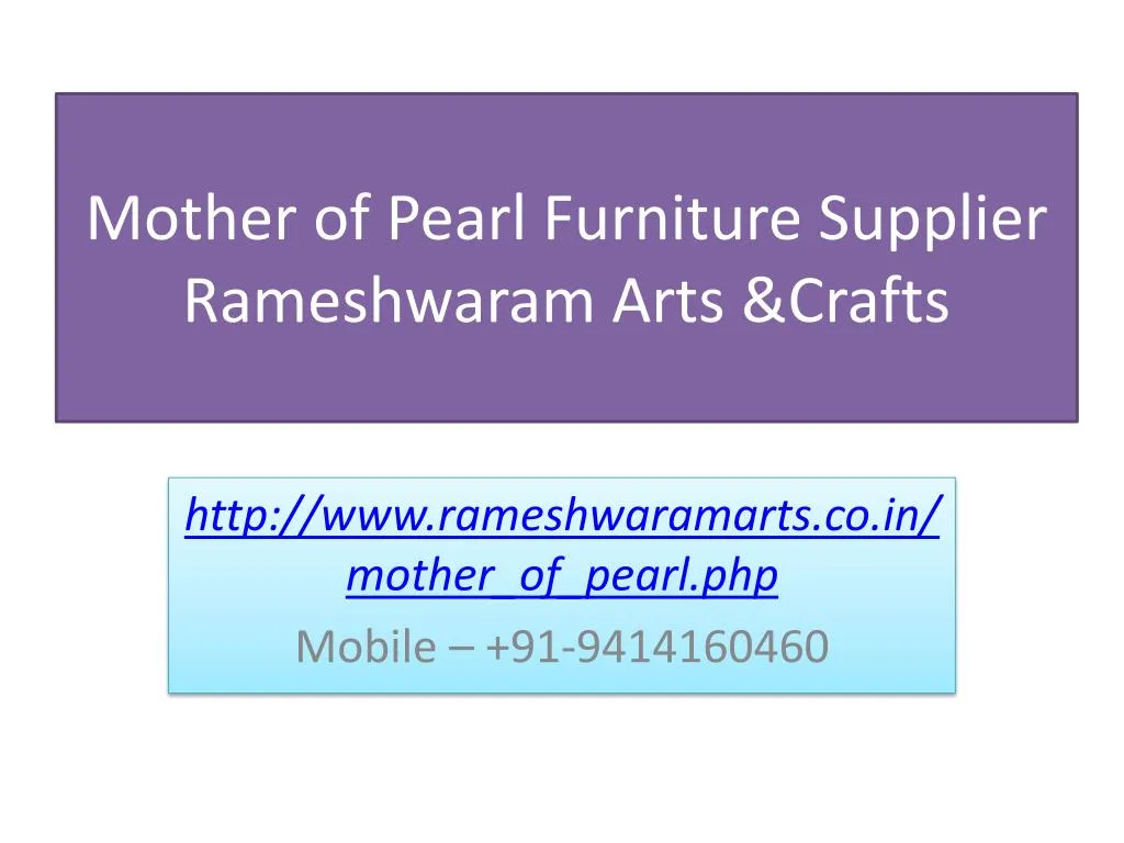 mother of pearl furniture supplier rameshwaram arts crafts