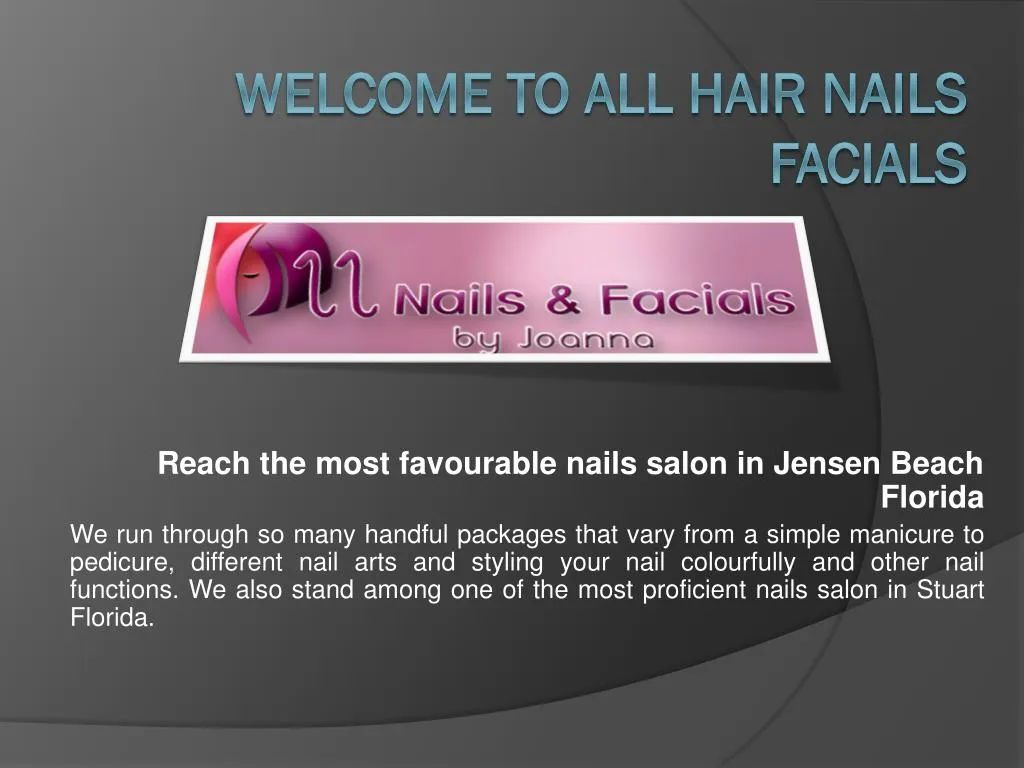 welcome to all hair nails facials