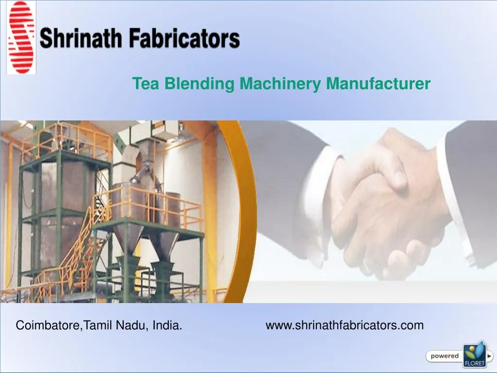 tea blending machinery manufacturer