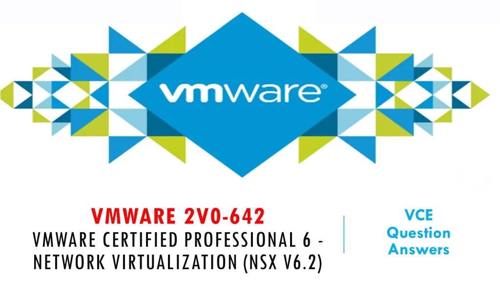 vmware 2v0 642 vmware certified professional
