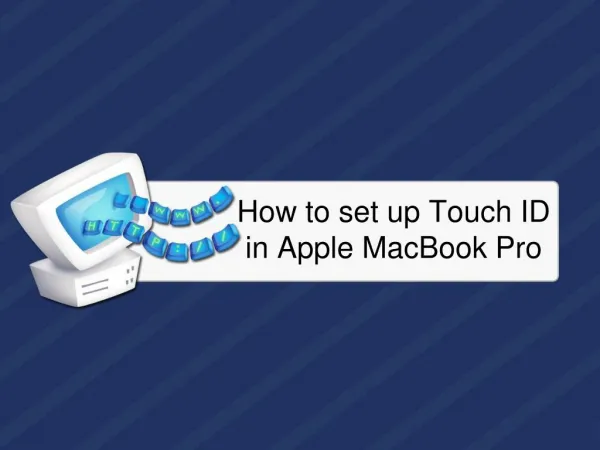 How to set up Touch ID in Apple MacBook Pro