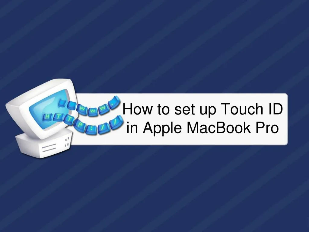 how to set up touch id in apple macbook pro