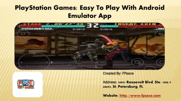 PlayStation Games Easy To Play With Android Emulator App