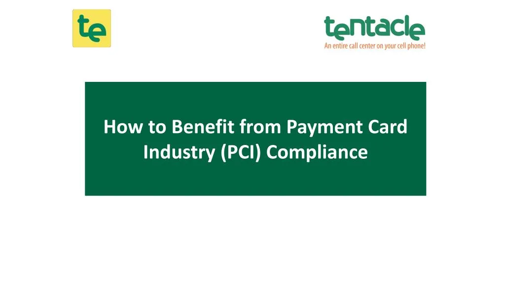 how to benefit from payment card industry