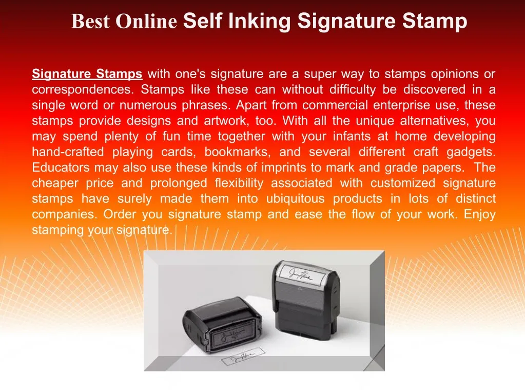 best online self inking signature stamp