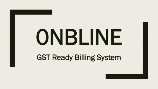 Gst Ready Biling System Onbline