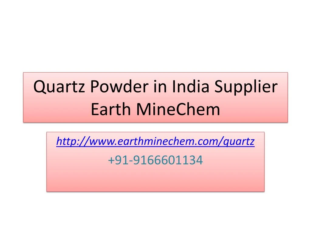 quartz powder in india supplier earth minechem