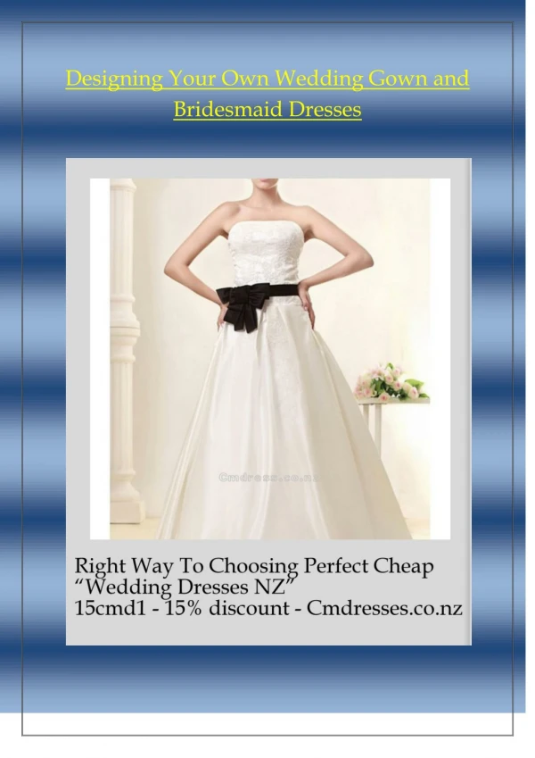 Right Way To Choosing Perfect Cheap Wedding Dresses NZ