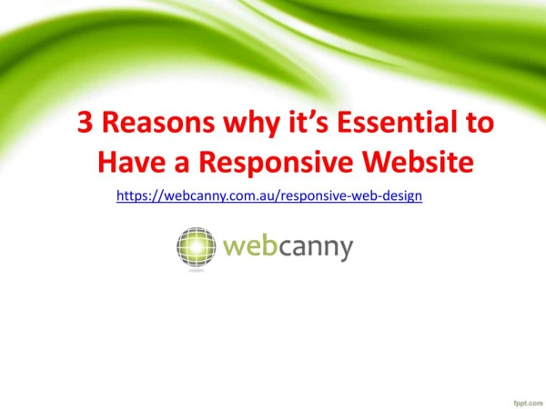 3 Essential Reasons to Have a Responsive Website