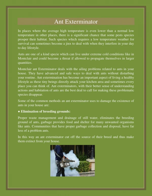 Convenient Exterminator Services - No Pest Rancho