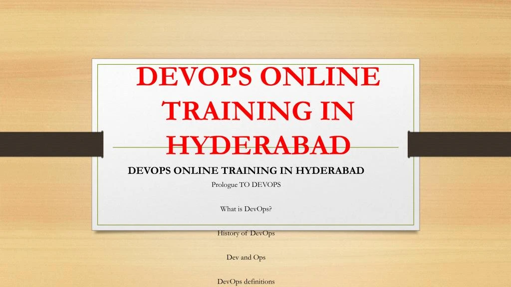 devops online training in hyderabad