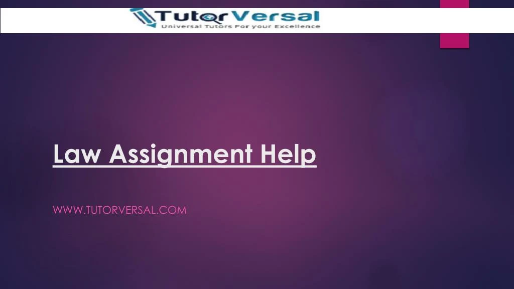 law assignment help