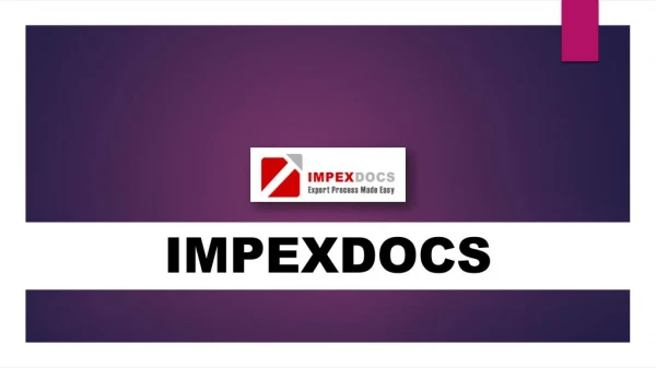 ImpexDocs - Your Guide to Export documentation