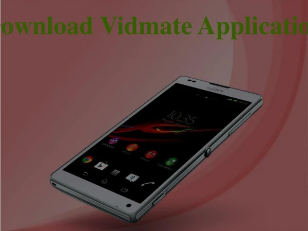 Download Vidmate Application