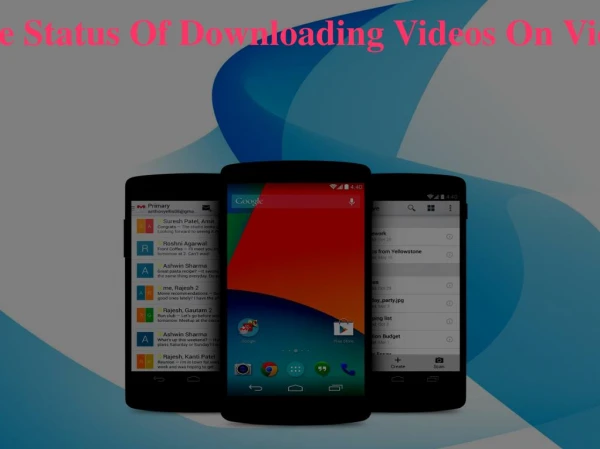 How To Check The Status Of Downloading Videos On Vidmate Application