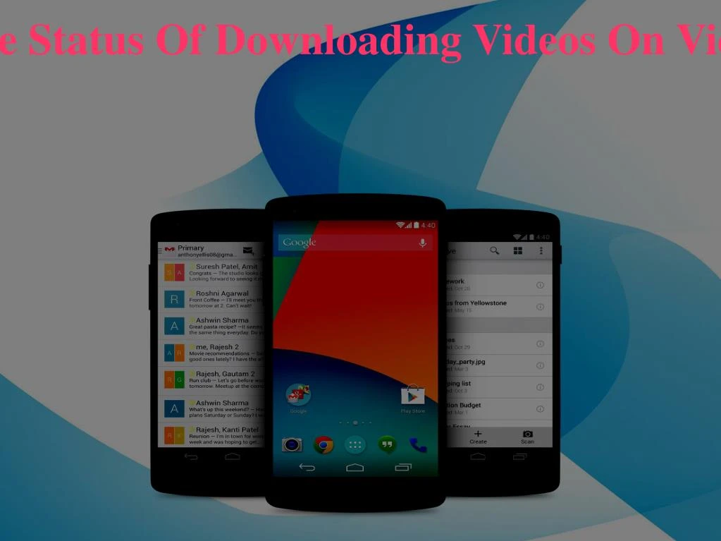 how to check the status of downloading videos