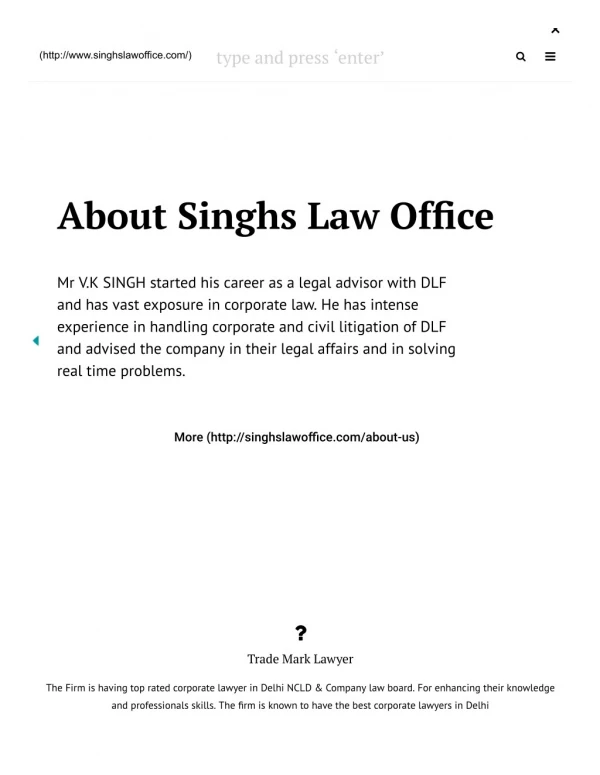 Advocates in Dwarka, Lawyers in Dwarka New Delhi | Singhs Law Office