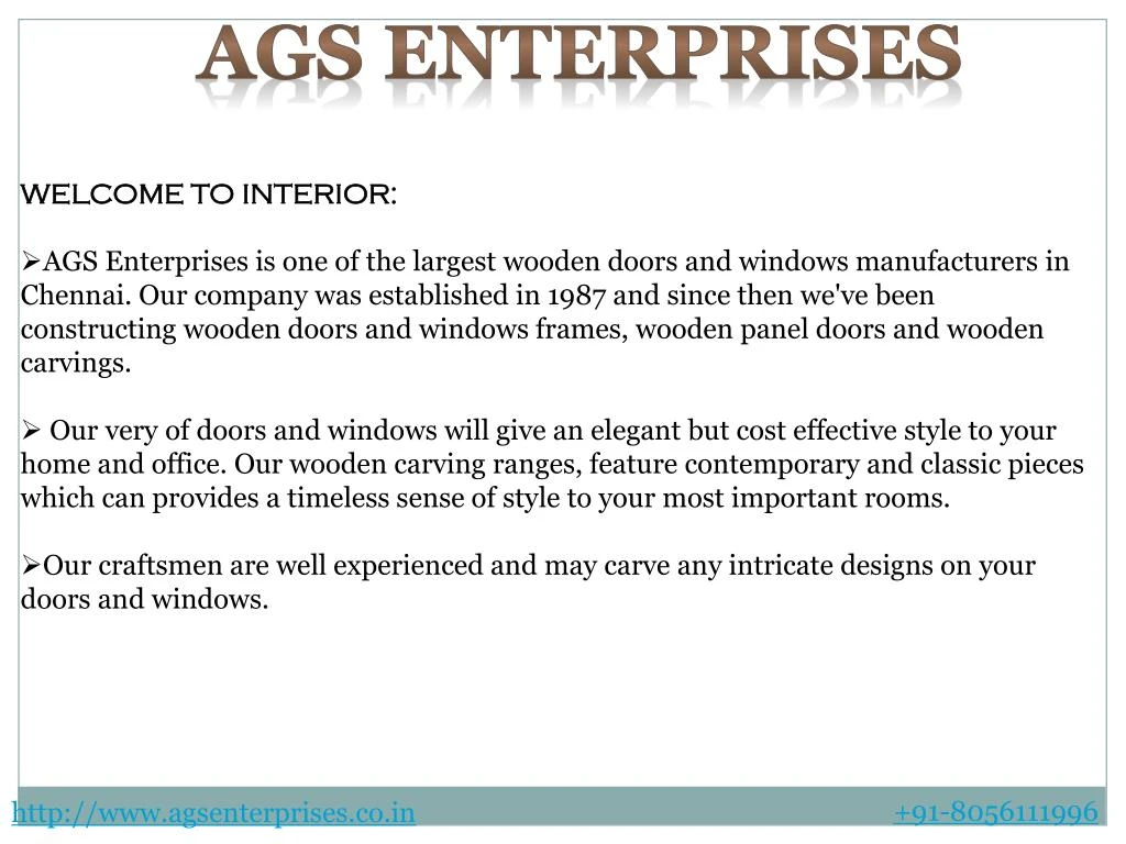 ags enterprises