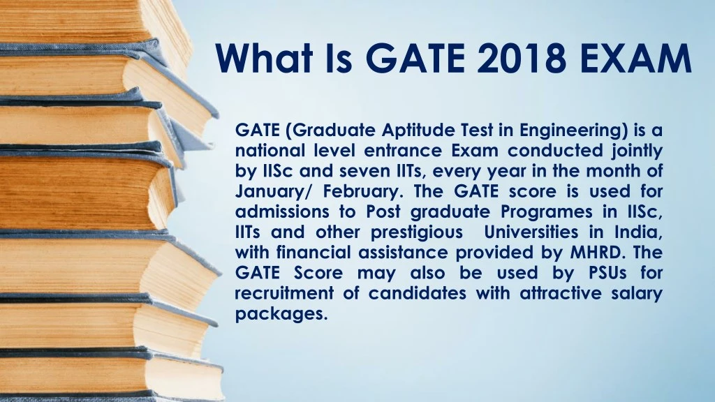 what is gate 2018 exam