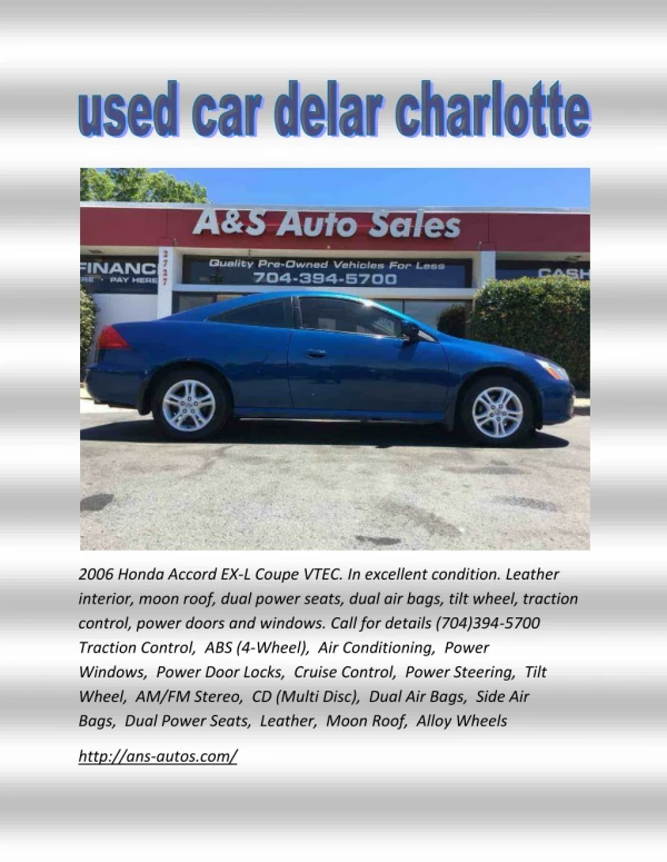used car delar charlotte