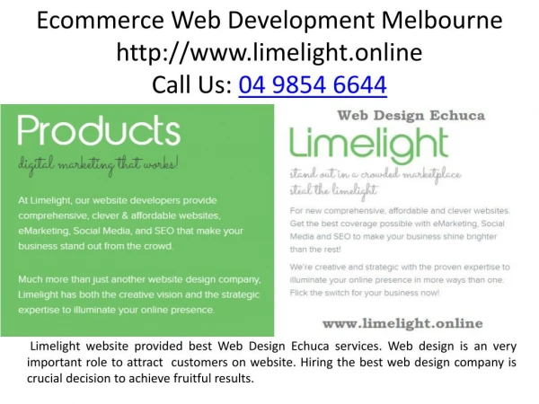 Ecommerce Web Development Melbourne