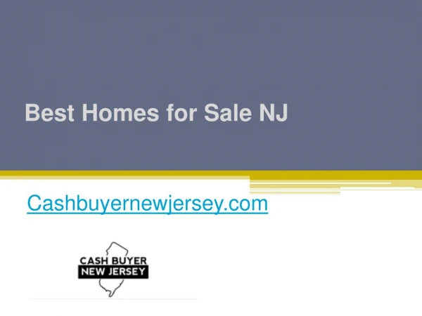 Best Homes for Sale NJ - Cashbuyernewjersey.com