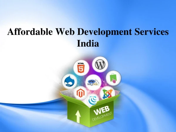 Affordable Web Development Services India