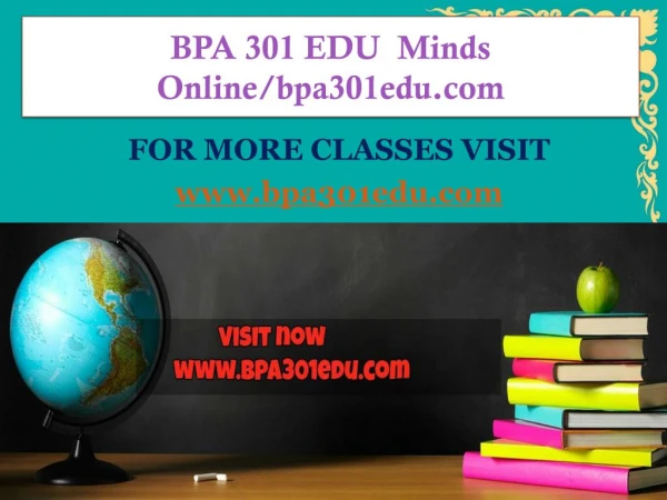BPA 301 EDU Minds Online/bpa301edu.com