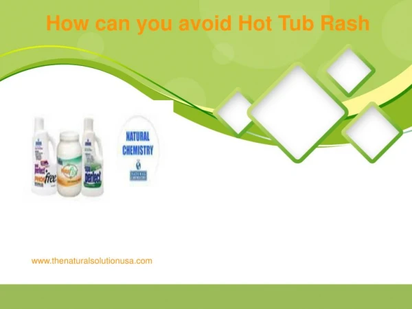 Hot Tub Rash