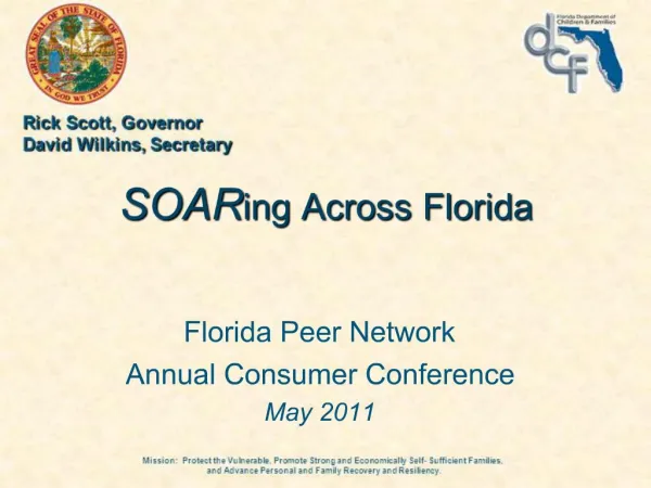 Florida Peer Network Annual Consumer Conference May 2011